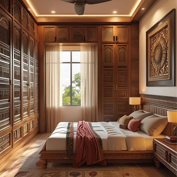 UNIQUE VINTAGE LOOK BEDROOM DESIGN