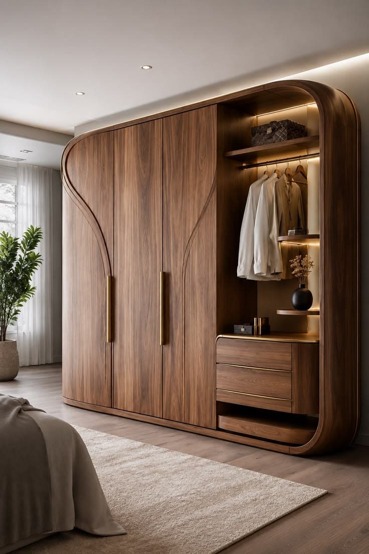 CURVE WARDROBE DESIGN VINTAGE LOOK
