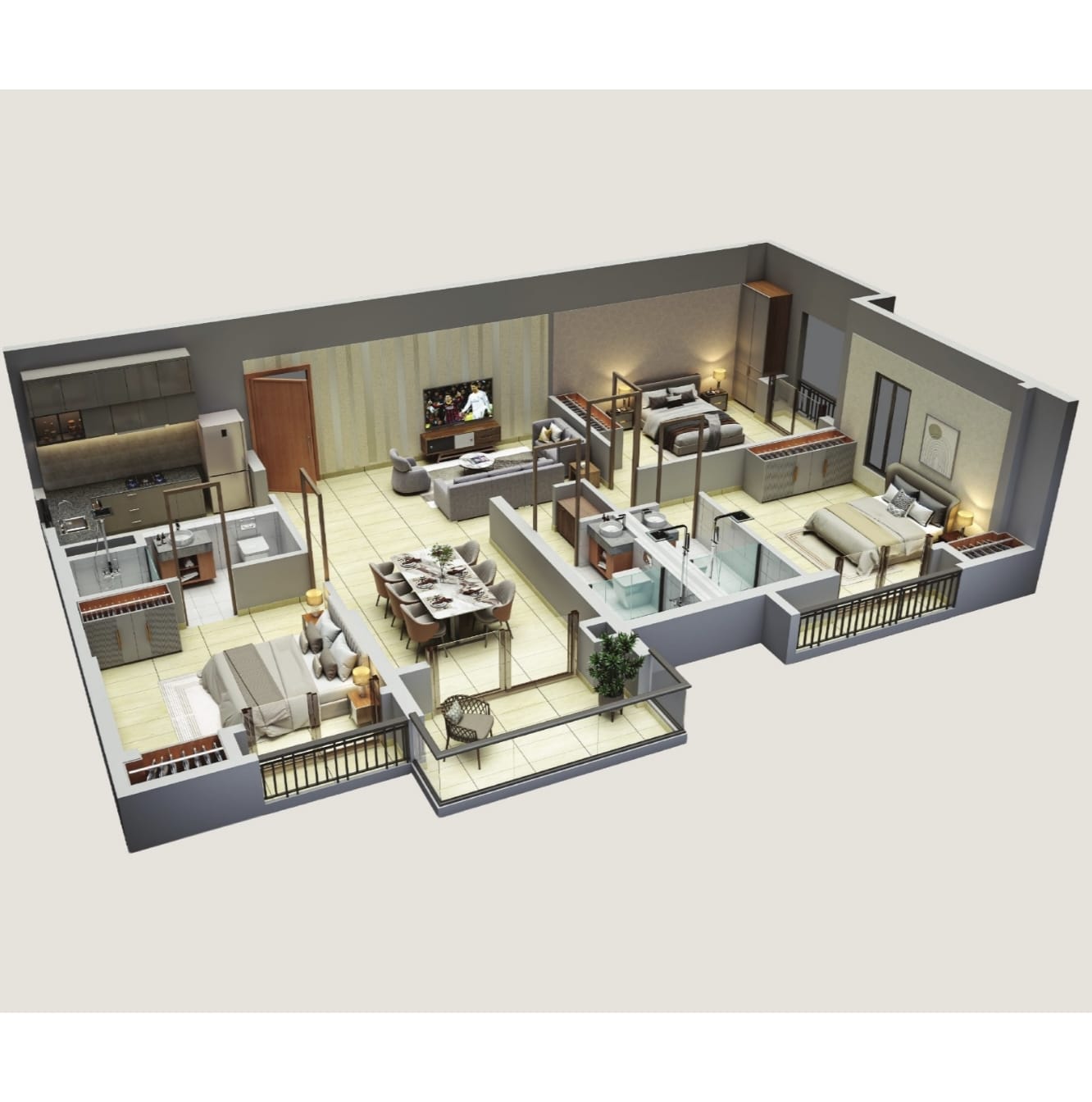 srijan-horizon-3-bhk-interior layout-typeA srijan-horizon-3-bhk-interior layout-typeA